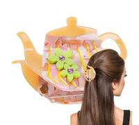 Pinces À Cheveux Griffes Théière Design forme théière mignonne | Pinces à mâchoires antidérapantes Pour Femmes Filles Longues Mèches Mini Pinces Amatrice Thé Kawaii