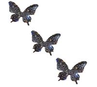 Pinces à cheveux gros papillon diamant épingle à cheveux for femmes pince latérale avec frange accessoires de cheveux à l'arrière de la tête casque avec clip supérieur(Gray)