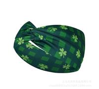 Pinces à cheveux Luck of the Irish en tissu extensible turban bandeau bandeau bandeau accessoires cheveux ado to adul accessoires pour courts (A, 24 x 10 x 2 cm)