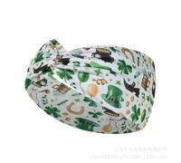 Pinces à cheveux Luck of the Irish en tissu extensible turban bandeau bandeau bandeau accessoires cheveux ado to adul accessoires pour courts (C, 24 x 10 x 2 cm)