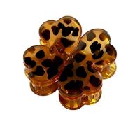 Pinces à cheveux magnétiques à quatre feuilles antidérapantes avec imprimé léopard, accessoires à cheveux pour femmes et filles, pour le , le salon, les voyages, les fêtes, les mariages, les