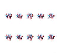Pinces à cheveux motif étoile dans un schéma de couleurs classiques rouges et blanches pour célébrations du 4 juillet et activités à thème (C)