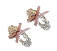 Pinces À Cheveux Nœud Scintillant En Métal 2 Pièces Accessoires Polyvalents Pour Occasions Décontractées/spéciales Pince Cheveux Pratique En Métal