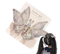 Pinces À Cheveux Papillon Décoration scintillante en strass 3D volante