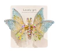 Pinces à cheveux papillon Décoration scintillante en strass 3D volante