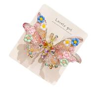 Pinces à cheveux papillon Décoration scintillante en strass 3D volante