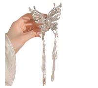 Pinces à cheveux papillon douces, 4 pièces, pinces à cheveux en forme de crabe, épingle à cheveux chinoise, pince à requin for femmes, accessoire de cheveux