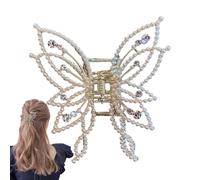 Pinces à cheveux papillon en pour cheveux épais - Pinces à cheveux en - Tenue forte - Paillettes - Élégantes - Accessoires de coiffure pour adolescent