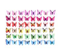Pinces à cheveux - Papillons - Accessoires de fête de mariage - Décorations artisanales pour filles et enfants - 4,5 cm - Couleurs mélangées