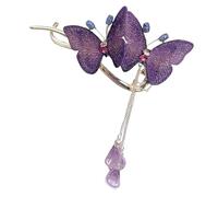 Pinces à cheveux papillons en,griffes à cheveux papillons,Clip d’accessoires pour cheveux pour femmes | Pinces à cheveux épingle à cheveux élégante pour femmes strass gland chaîne de cheveux gland ch