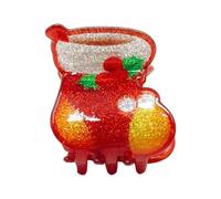 Pinces à cheveux permanentes en acrylique avec motif de renne et flocon de neige, décoration de Noël pour portraits de famille, célébrations d'hiver, ornements de cheveux légers en acrylique