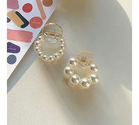 Pinces à cheveux pinces à cheveux épingles à cheveux/barrette pince à mâchoires, 4 pièces douces mini pinces à cheveux perle ronde for femmes filles pinces à cheveux chic barrettes griffe crabe épingl