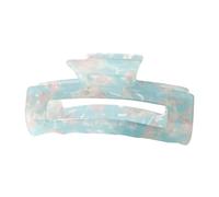 Pinces à cheveux, pinces à griffes 1 pièce Griffes de cheveux de mode Accessoires de cheveux for femmes Pinces à griffes de queue de cheval à carreaux colorés for filles-E(Sky blue)
