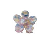 Pinces à cheveux, pinces à griffes, pinces à cheveux de couleur vive imprimées de fleurs de 7 cm pinces à griffes de cheveux dégradées femmes petites pinces à griffes de cheveux colorées(Colorful Blue