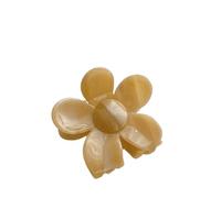 Pinces à cheveux, pinces à griffes, pinces à cheveux de couleur vive imprimées de fleurs de 7 cm pinces à griffes de cheveux dégradées femmes petites pinces à griffes de cheveux colorées(Skin Color)