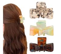 Pinces À Cheveux | Pinces De Coiffure Antidérapantes De Tendance | Clips Griffes Pour Chevelure | Idéal Pour L'Été, Demi-Queue, Voyage, Fête, Rendez-Vous, Bureau, Maison Et Enseignant