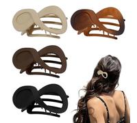 Pinces à cheveux plates, antidérapantes, légères, en forme de griffes crocodiles, pour chignon, lavage du visage, voyage, yoga, shopping, travail, bureau, quotidien, sport, loisirs