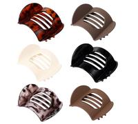 Pinces à cheveux plates colorées en polycarbonate - Design ergonomique - Pour les trajets quotidiens, les fêtes, les danses ou les festivals - Décoration de cheveux