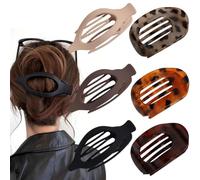 Pinces à cheveux plates françaises pour femme, pinces à cheveux mates solides pour cheveux fins et épais, design incurvé pour allonger, conduire, accessoires pour cheveux pour femmes et filles
