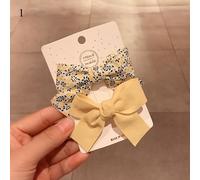 Pinces À Cheveux Pour Bébés Filles, 2 Pièces/Ensemble, Épingles À Cheveux Mignonnes, Noeuds, Barrettes, Accessoires Pour Enfants