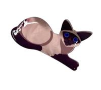 Pinces À Cheveux Pour Chat - Pinces À Cheveux Pour Femme - Antidérapantes Et Portables En Forme De Chat | Clip Animal Portable Compact Pour Femme | Pour Voyager Voyage D'affaires Maison Extérieur Écol