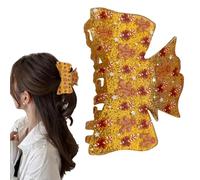 Pinces à cheveux pour femme, jolies pinces à cheveux rouges avec strass, pinces à cheveux confortables avec éléments de Noël | Pinces à cheveux Accessoires pour cheveux