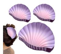 Pinces à Cheveux Pour Filles | Pinces à Coquille Pour Cheveux Épais - 3 Mode Fou Quotidienne, Pince Défumée Pour L'école Plage Voyage Concert Bal Mariage Randonnée