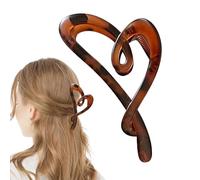 Pinces à cheveux pour le style, amour de la forme d'amour | Accessoires pour cheveux en mode de préhension ergonomiques résistants à la main, mats et ergonomiques en mode