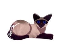 Pinces à Cheveux pour les Femmes Forme De Chat Animale Et Mignonne | Griffes Antidérapantes Et Sécurisées Pour d'Affaires Maison Extérieur École Petite Amie Épouse Amie