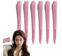Pinces à cheveux sectionnables | Pinces à cheveux antidérapantes, 6 clips portables à de coupe de style pour coiffures pour cheveux longs, cheveux courts