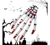 Pinces à cheveux squelette d'Halloween, pince à cheveux à main squelette | Accessoires pour cheveux gothiques | Eyeball Fashion Punk Rock Devil Claw, Unique pour la fête, et adultes, Costume de Cospla