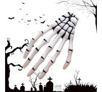 Pinces à cheveux squelette en forme d'os gothique, accessoires pour cheveux, punk, rock, diable, Halloween, fête, cosplay, matériaux robustes, uniques pour et adultes, 7,3 x 4 x 1 cm