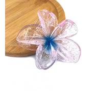 Pinces à cheveux transparentes à fleurs - Barrettes à cheveux - Barrettes qui ne glissent pas - Pince à cheveux mignonne - Porte-queue de cheval pour femme - Accessoire de cheveux - Épingle à cheveux