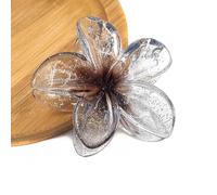 Pinces à cheveux transparentes à fleurs - Barrettes à cheveux - Barrettes qui ne glissent pas - Pince à cheveux mignonne - Porte-queue de cheval pour femme - Accessoire de cheveux - Épingle à cheveux