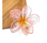 Pinces à cheveux transparentes à fleurs - Barrettes à cheveux - Barrettes qui ne glissent pas - Pince à cheveux mignonne - Porte-queue de cheval pour femme - Accessoire de cheveux - Épingle à cheveux