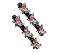 Pinces à cheveux tressées papillons,pinces à cheveux tressées | Accessoires de cheveux pour filles et femmes, bijoux tressés | Pinces à cheveux mode Braider épingle à cheveux mignonne pince à bec de c