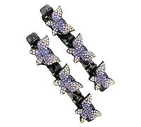 Pinces à cheveux tressées, pince papillon, barrette à cheveux pour filles et femmes, bijoux pour tresses de cheveux - Jolies pinces à cheveux tressées à la mode