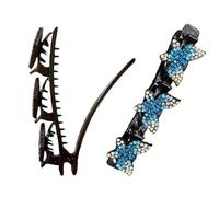 Pinces à cheveux tressées pour femmes | Accessoires de cheveux tressés pour filles, femmes, jolies pinces à cheveux tendance en forme de bec de canard pour danse, école, mariage