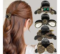 Pinces À Cheveux Vintage En Perles Noires, 8cm, Épingle À Cheveux, Crabe, Nouvelle Mode Femmes, Couvre-Chef, Accessoires Capillaires, 2022