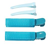 Pinces à cheveux volumisantes | Ensemble de bigoudis portables - Accessoires de coiffure pour cheveux longs et courts, portables, pinces moelleuses et pinces à coiffer (bleu)