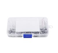 Pinces à circlip 120Pcs 1.5-10mm Assortiment Joints Torique Forme E en Acier Inoxydable 304 Oeillets
