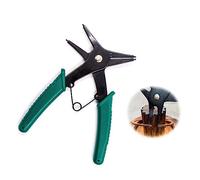 Pinces à Circlip Anneau éLastique - Circlips Snap Ring 2 en 1, Retrait De L'outil De Remontage Interne Externe Double Usage Retrait De L'Outil Pour DiamèTre 10 mm 40 mm, Vert Noir