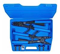 jeu de pinces a circlips pour vu, avec pointes echangeables - 400 mm - Bgs Technic