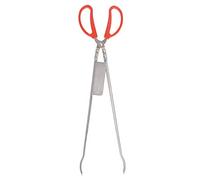 Pinces à ciseaux multifonctions, pinces à crabe, poignées en plastique en acier inoxydable, conception de pointe de fente de longueur, pinces à ciseaux résistantes à la chaleur (Plier la bouche)