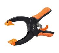 Pinces à cliquet de 15,2 cm et 20,3 cm pour le travail du bois, ouverture de mâchoire réglable jusqu'à 70 mm avec mécanisme de libération rapide, coussinets pivotants, orange (20,3 cm)