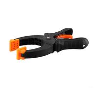 Pinces à cliquet pour le travail du bois - Ouverture de mâchoire de 15,2 cm/20,3 cm avec libération rapide et force de serrage réglable, noir/orange