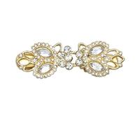 Pinces à col élégantes en strass pour femme - Polyvalentes - Accessoire confortable à porter - Broche cardigan - Ornement de bijoux de réunion d'affaires, D, Comme décrit