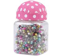 Pinces à Coudre en Plastique tête perlée tête Droite en Forme de Boule à Billes en Verre Droite Pinces à Coudre polyvalentes avec Emballage de Bouteille Other Sewing Embroidery Supplies