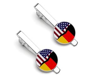 Pinces à cravate humoristiques avec drapeaux américains et autres pour hommes, barrettes à cravate en métal, idéales pour les mariages et les fêtes. Parfaites pour les affaires et les soirées.