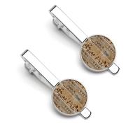 Pinces à cravate inspirées des fresques de l'Égypte antique pour hommes - Cravates uniques - Pince à cravate pour anniversaire de mariage ou affaires